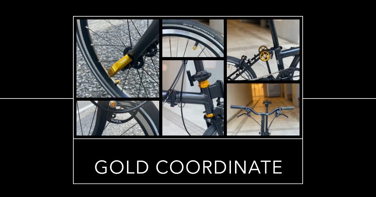 BROMPTON P LINE RIDEA GOLDパーツコーディネートのご紹介